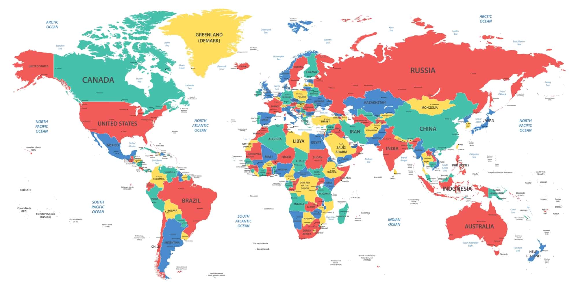Nombre de pays dans le monde